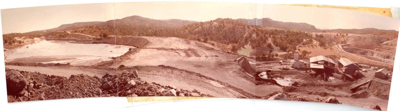 Historical Mina María mine and processing plant