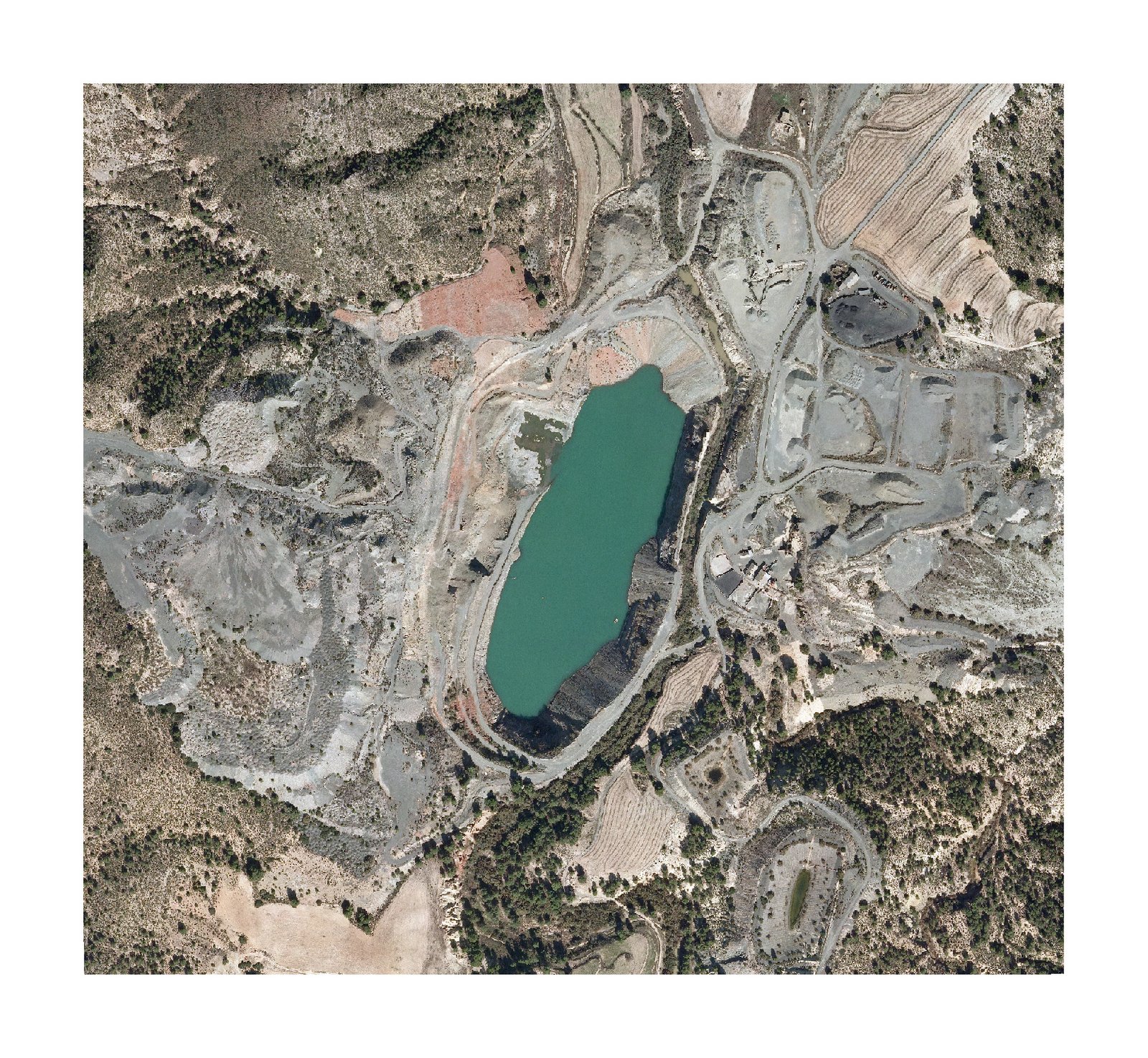 Aerial view of Mina María at Cehegín, Spain